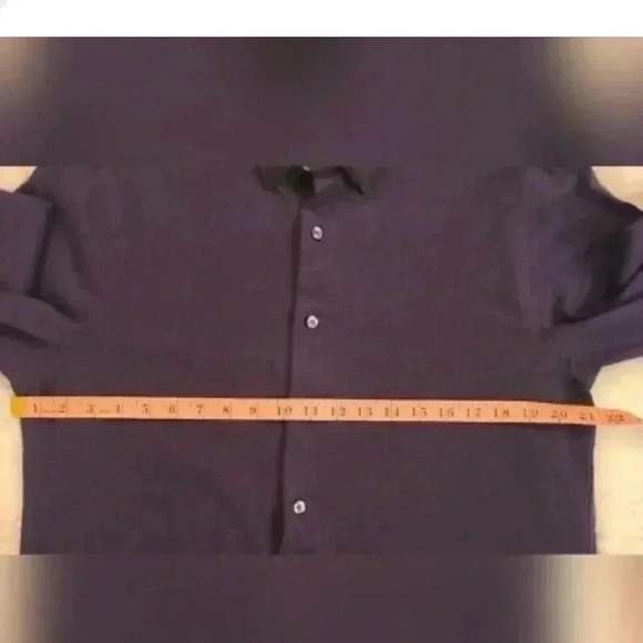 FAIRLANE Men's Purple Long Sleeve Button-Down Shirt Size Large Slim Fit - Picture 9 of 9